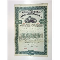 Banco Agricola e Hipotecario de Mexico, S.A., 1907 Specimen Bond