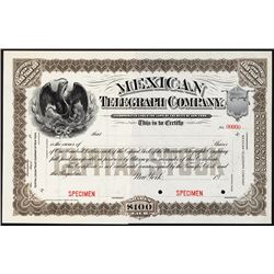 Mexican Telegraph Co. Specimen Stock.