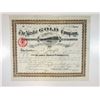 Image 1 : Alaska Gold Co., 1890 Stock Certificate.