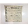 Image 2 : Nevada Freehold Properties Trust, 1869 Uncut £2 Bond with Coupon of Revision Pair.