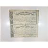 Image 3 : Nevada Freehold Properties Trust, 1869 Uncut £2 Bond with Coupon of Revision Pair.