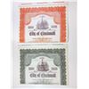 Image 1 : City of Cincinnati Pair of Specimen Bonds, 1949-1951