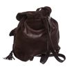 Image 3 : Prada Brown Suede Leather Drawstring Backpack