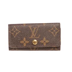 Louis Vuitton Monogram Canvas Leather 4 Key Holder