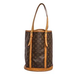 Louis Vuitton Monogram Canvas Leather Bucket GM Shoulder Bag