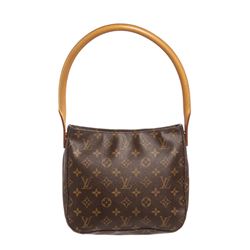 Louis Vuitton Monogram Canvas Leather Looping MM Shoulder Bag
