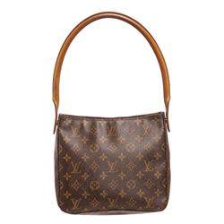 Louis Vuitton Monogram Canvas Leather Looping MM Shoulder Bag