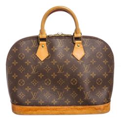 Louis Vuitton Monogram Canvas Leather Alma PM Handbag