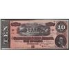 Image 1 : 1864 $10 Confederate States of America Note