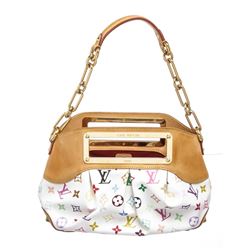 Louis Vuitton White Multicolor Judy MM Satchel Handbag