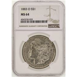 1883-O $1 Morgan Silver Dollar Coin NGC MS64