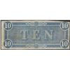 Image 2 : 1864 $10 Confederate States of America Note