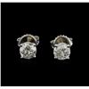 Image 1 : 14KT White Gold 1.31 ctw Diamond Stud Earrings