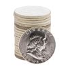 Image 1 : Roll of (20) 1963 Brilliant Uncirculated Franklin Half Dollar Coins