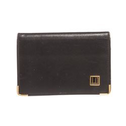 Dunhill Black Leather Cardholder Wallet