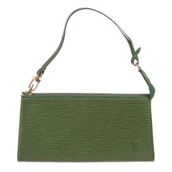 Louis Vuitton Green Epi Leather Pochette Shoulder Bag