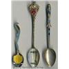 Image 1 : THREE SILVER AND ENAMEL EGYPT SOUVENIR SPOONS