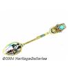 Image 1 : A SILVER-GILT AND ENAMEL MUMMY MASK SOUVENIR SPOON
