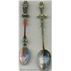 Image 1 : TWO SILVER AND ENAMEL MUMMY SOUVENIR SPOONS
