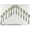 Image 1 : A GROUP OF TWELVE AMERICAN SILVER BIRTHSTONE SOUVENIR SPOONS