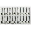 Image 1 : A GROUP OF TWENTY-TWO AMERICAN SILVER STATE FLOWER MINIATURE SOUVENIR SPOONS