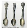 Image 1 : THREE AMERICAN SILVER SOUVENIR SPOONS