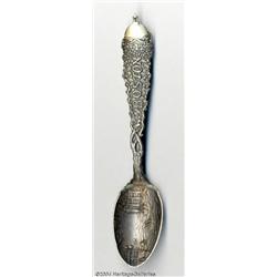 AN AMERICAN SILVER HISTORICAL SOUVENIR SPOON