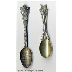 A SILVER CIVIL WAR SOUVENIR SPOON