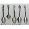 Image 1 : A GROUP OF FOUR SILVER MILITARY SOUVENIR SPOONS