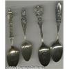 Image 1 : A GROUP OF FOUR SILVER SOUVENIR SPOONS