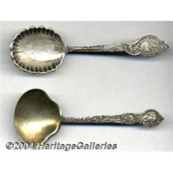 TWO SILVER SOUVENIR SERVING PIECES