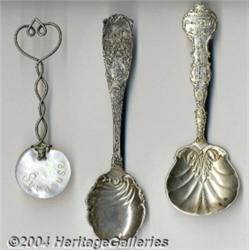 THREE SILVER SOUVENIR SERVING PIECES