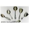 Image 1 : A GROUP OF FIVE SILVER SOUVENIR SERVING SPOONS