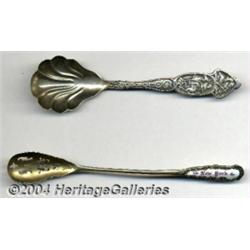 TWO SILVER SOUVENIR SERVING PIECES