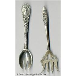 TWO SILVER SOUVENIR SERVING PIECES