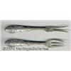 Image 1 : TWO SILVER SOUVENIR SERVING FORKS