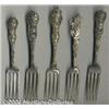 Image 1 : A GROUP OF FIVE SILVER SOUVENIR FORKS