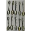 Image 1 : A GROUP OF TEN SILVER PERSONALITY SOUVENIR SPOONS