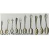 Image 1 : A GROUP OF TEN SILVER PERSONALITY SOUVENIR SPOONS