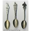 Image 1 : A GROUP OF THREE AMERICAN SILVER WESTERN SOUVENIR SPOONS