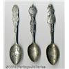 Image 1 : THREE AMERICAN SILVER WESTERN SOUVENIR SPOONS