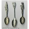 Image 1 : THREE AMERICAN SILVER WESTERN SOUVENIR SPOONS