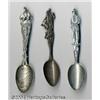 Image 1 : THREE AMERICAN SILVER WESTERN SOUVENIR SPOONS