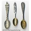 Image 1 : THREE AMERICAN SILVER WESTERN SOUVENIR SPOONS
