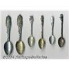 Image 1 : SIX AMERICAN SILVER TRANSPORTATION SOUVENIR SPOONS