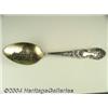 Image 1 : A SILVER AND ENAMEL INDIANA SOUVENIR SPOON