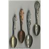 Image 1 : FOUR SILVER AND COPPER MINING SOUVENIR SPOONS