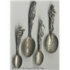 Image 1 : FOUR SILVER MINING SOUVENIR SPOONS