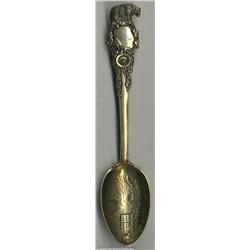 A SILVER MINING SOUVENIR SPOON