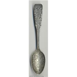 A SILVER MINING SOUVENIR SPOON